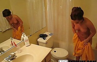 young teen neighbor caught in the shower