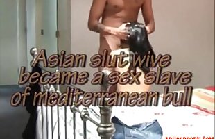 Asian Wife Became a Sex Slave of Mediterranean Bull...  - abuserporn.com